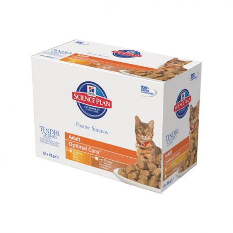 Science Plan Feline Adult Maaltijdzakjes Multipack Gevogelte