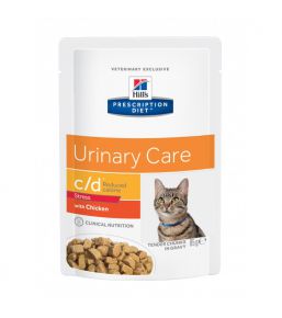 Prescription Diet c/d Feline Urinary Stress Reduced Calorie - Maaltijdzakjes