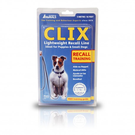 Clix - Terugroeplijn voor hond 5 of 10 meter