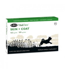 VitalChew Skin & Coat - ondersteuning van de huid en vacht bij honden