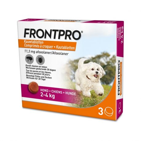 Frontpro - Kauwtabletten tegen vlooien en teken voor honden