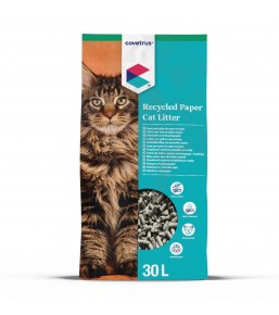 Kattenbakvulling van gerecycled papier Covetrus 30 L