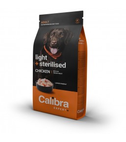 Calibra Expert+ Adult Light + Sterilised Kip - Hondenbrokken