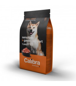 Calibra Expert+ Small Adult Sensitive + Gastro Support Kalkoen - Hondenbrokken