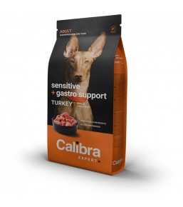 Calibra Expert+ Adult Sensitive + Gastro Support Kalkoen - Hondenbrokken