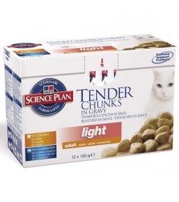 Science Plan Feline Adult Light Maaltijdzakjes Classic Selection Multipack